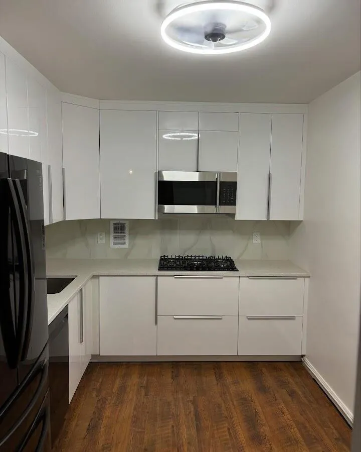 Renovated kitchen with quartz countertops in McCook